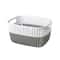 Simplify 9.4" Small 2-Tone Decorative Storage Basket